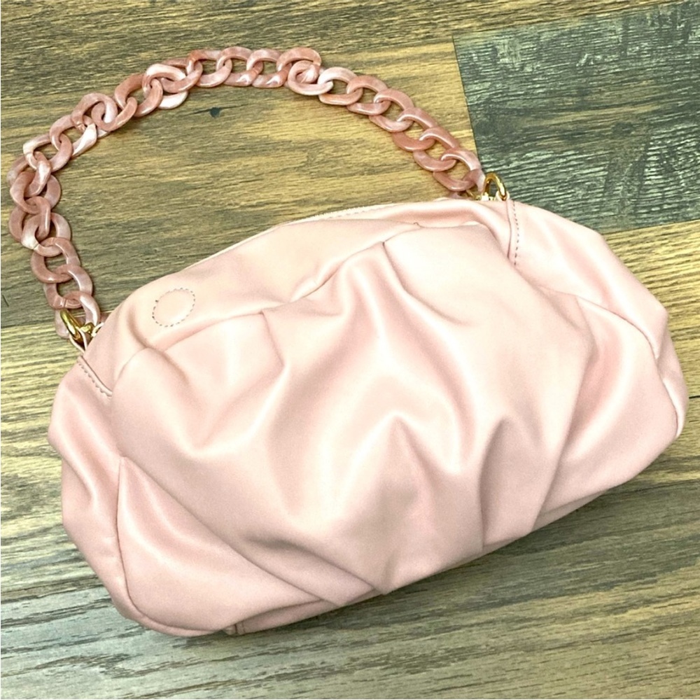 ASOS Pink Vegan Leather Shoulder Bag - Picture 2 of 7